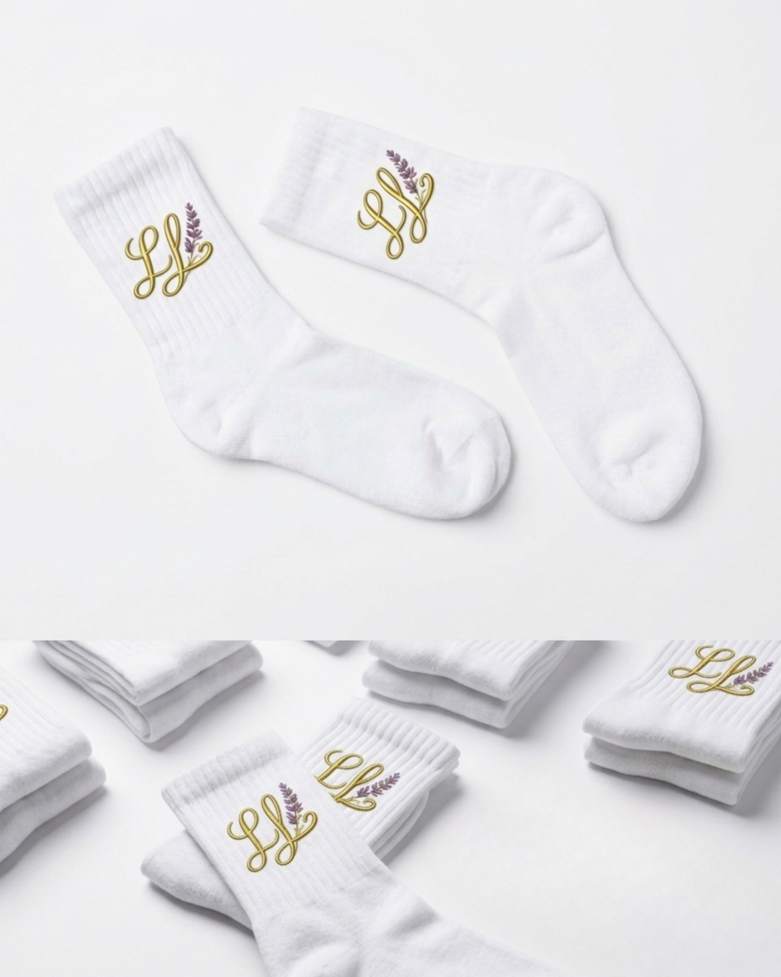 Lavender Lounge No-Show Socks