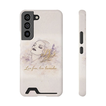 Lavender Siren Phone Case with Card Holder