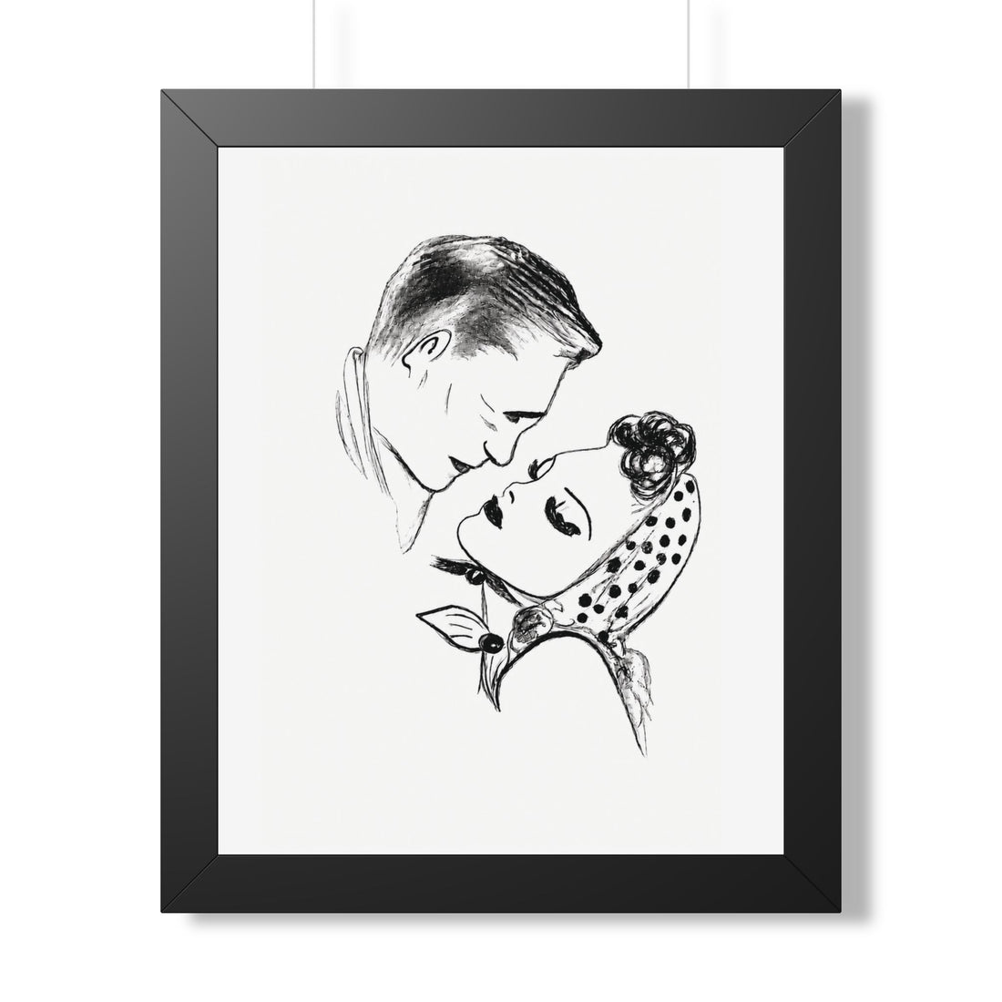 Almost a Kiss Framed Wall Art