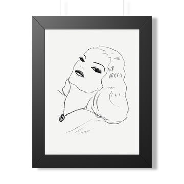 Lavender Siren Framed Wall Art
