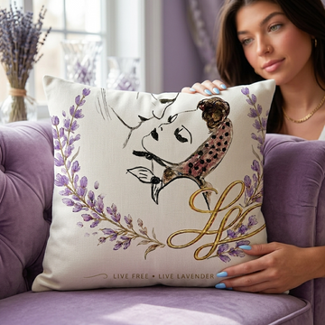 Almost a kiss Throw pillow, Dutch velvet