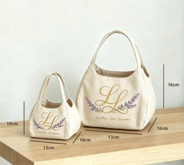 Lavender Louise canvas cotton Tote