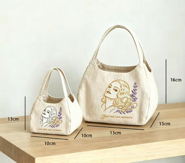 Lavender Siren canvas cotton Tote