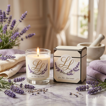 Lavender Louise Heirloom Candle, lavender scent