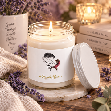 Lavender Louise Almost a Kiss Scented Soy Candle – 9oz