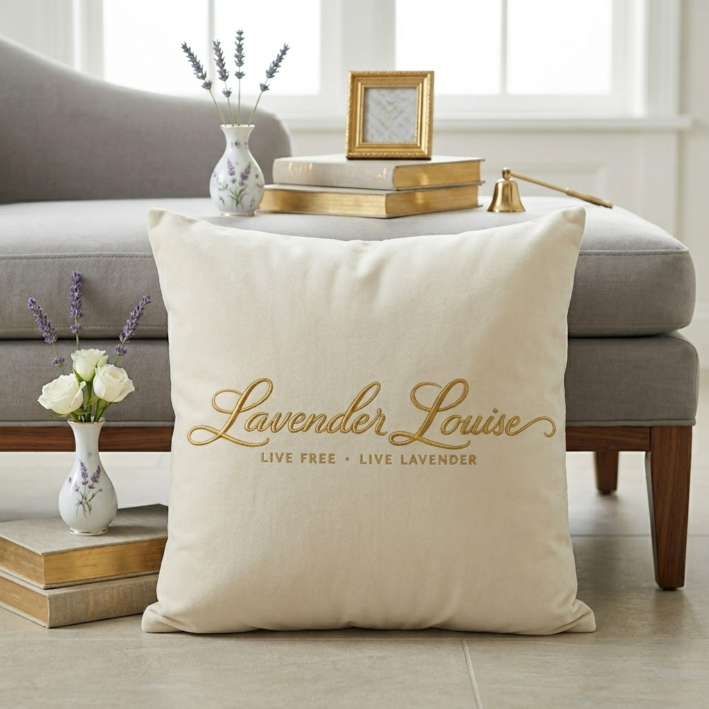 Lavender Louise Throw pillow, Dutch velvet