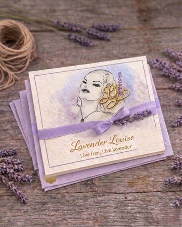 The Lavender Siren Heirloom Notecard Set